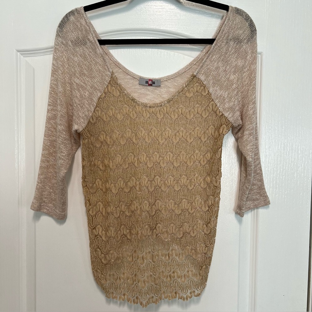 Urvana Super Stretchy Sheer Woman’s Blouse Size M